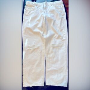JCrew white jeans, 29P, high rise.